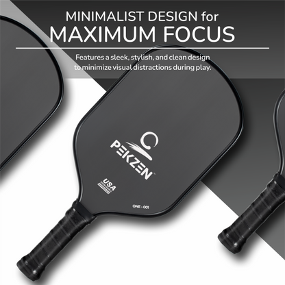 T700 Carbon Fiber Pickleball Paddle | 16mm Thermoformed | Speed-Power-Control Combo|Minimalist Graphics (Moon White)