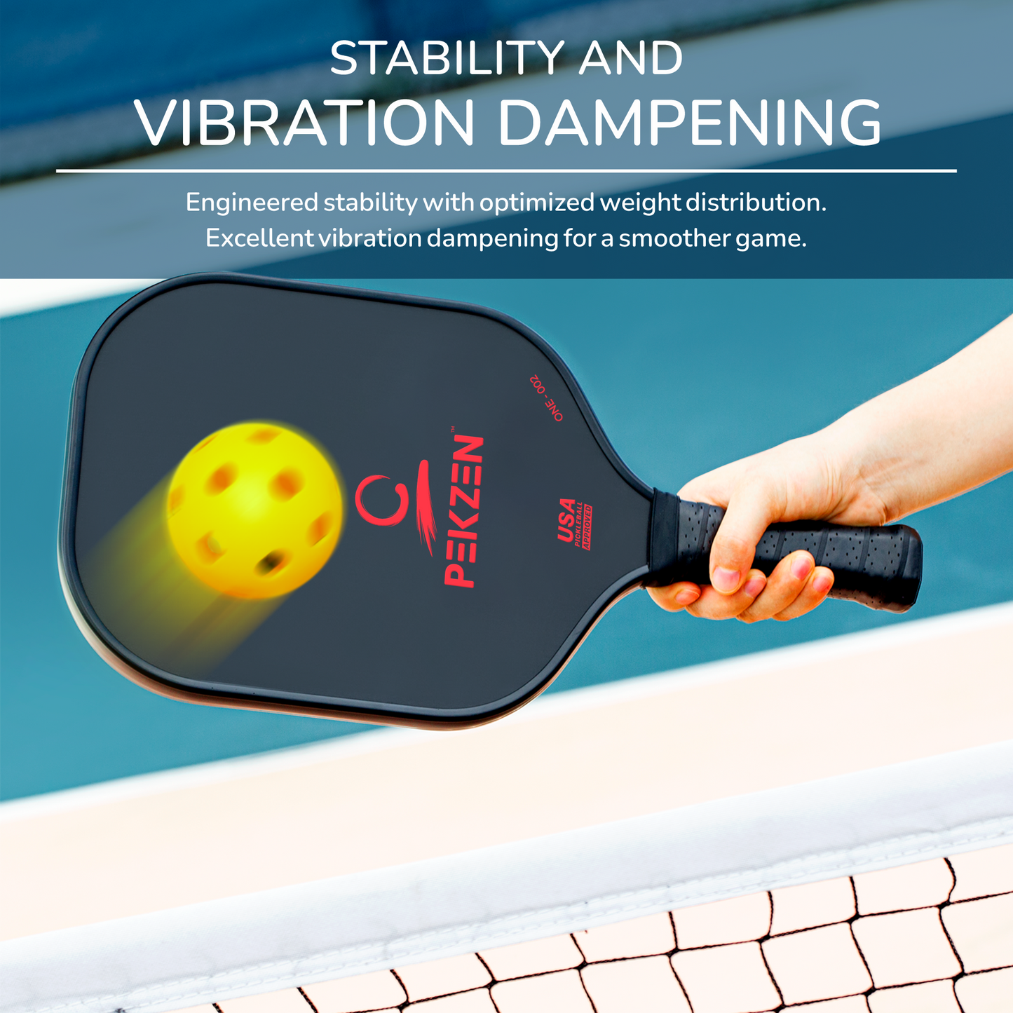 16mm Pro T700 Thermoformed Carbon Fiber Pickleball Paddle |Forgiving Large Sweet Spot | Power, Control & Spin | Minimalist Graphics (Fiery Red)